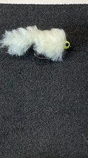 3 Eggstasy  Minnows. Fl Cheese/ Hot Chartreuse Bead. Barbless. Trout Flies.