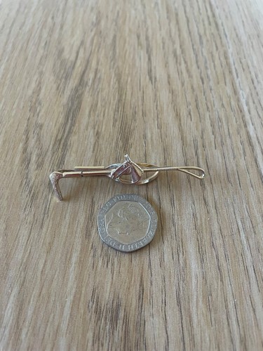 Vintage gold tone equestrian - vintage,