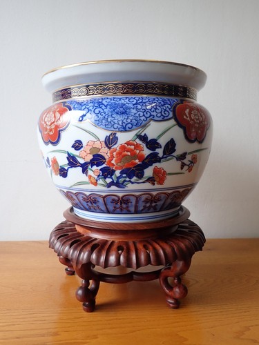 Japanese imari planter - japanese,