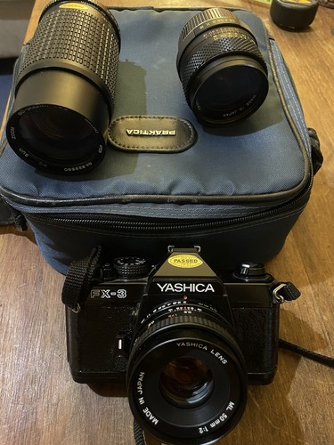Vintage yashica 35mm slr - vintage,