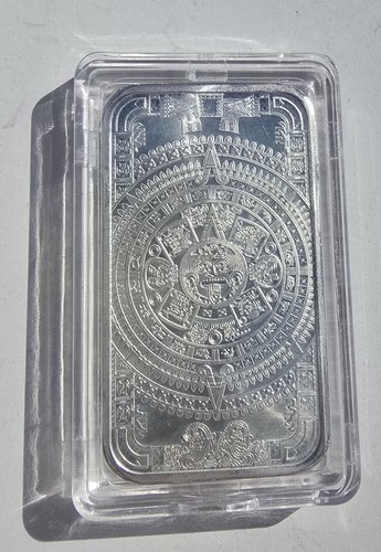 1oz aztec calendar - aztec, silver