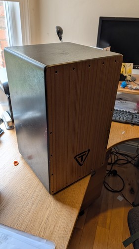 Tycoon cajon black with wood - with,