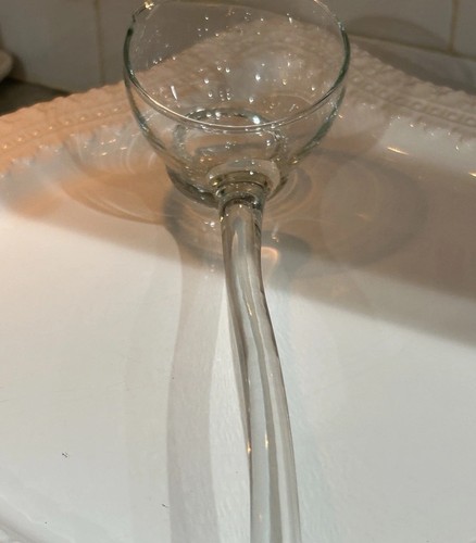 Vintage hand blown clear - vintage, glass