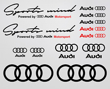 Audi Sports Mind Decal Sticker Quattro A3 A4 A5 A6 TT S3 Rs Q8 Sport Tuning