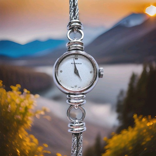 Rare art deco bucherer silver - art,
