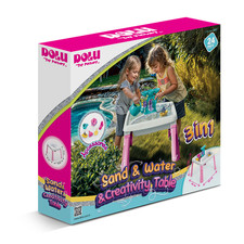 Sand Water Creativity Table Childrens Kids Outdoor Playset Activity Toy - Pink