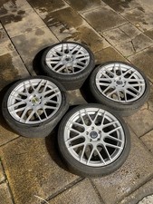 Genuine Rare Cades Artemis 5x112 Alloy Wheels With Tyres 8j 2254018 fits 5x114.3