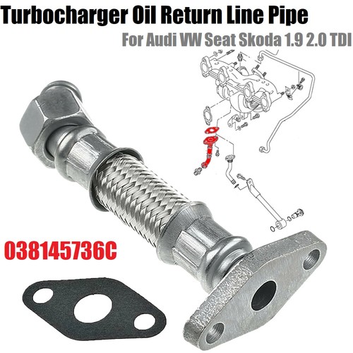 Turbo oil feed pipe with - oil,