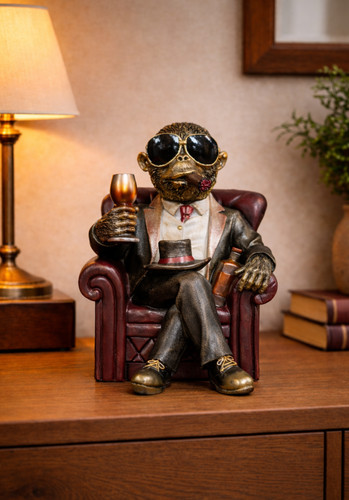 Monkey armchair ornament - monkey,