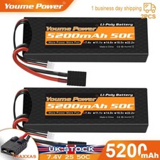 2pcs 2S 7.4V 5200mAh LiPo