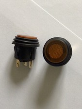 Black/Amber Rocker Switch