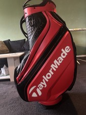 Taylormade Stealth 2022 Tour Staff Golf Stand Bag Black/Red