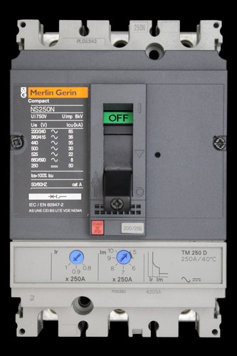 Merlin gerin 250 amp - merlin, 36ka