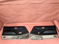 Datsun 280ZX 280 ZX Front Interior Door Black Panel Pair OEM #83214