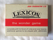Lexicon The Wonder Game - card word game by John Waddington Ltd vintage