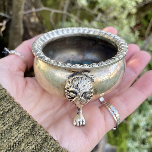 Antique small silver - silver, cauldron