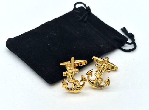 Gold ships anchor chain - ships, &