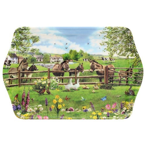 Farm donkeys melamine small - melamine,