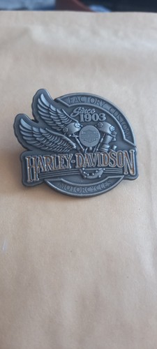 Harley davidson metal badge - davidson,