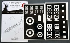 Dead Design 1/72 VICKERS VALIANT B.Mk.I/B NATIONAL INSIGNIAS PAINT MASK Airfix