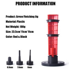 Adjustable Fletching Jig Straight Tool with Clamp for DIY Archery Arrows