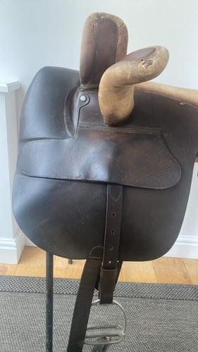 Side saddle equestrian - saddle,