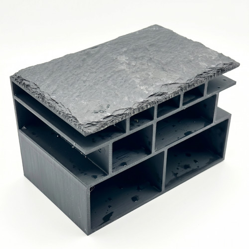 Pleco cave slate - sm, roof