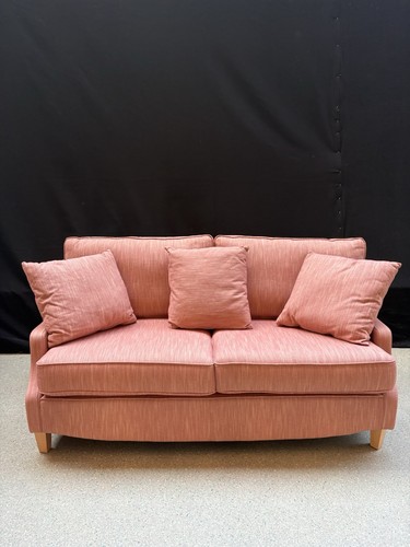 Modern salmon pink fabric - fabric, sofa