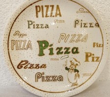 Vintage Pizza Plate Serving Ceramic Large Italy Dish Italian Christmas gift idea