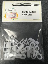 Grove Sprite Curtain Clips Pack of 20 Part no 105077 Caravan/Motorhome Spares