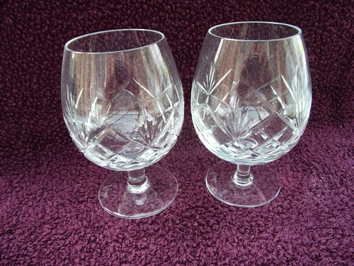 Pair royal brierley crystal - of,