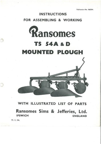 Ransomes ts54 d mounted - ts54,