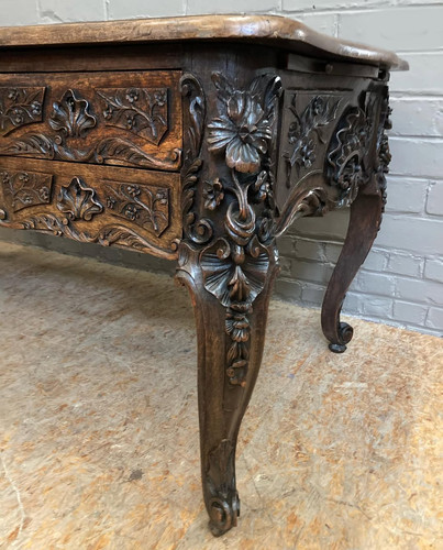 Antique french louis oak - french,