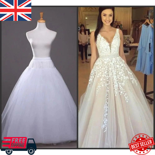 White tulle petticoat line - white, a-line