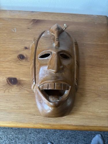 Hand carved african - carved, mask