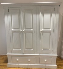 3 Door Triple Solid Pine