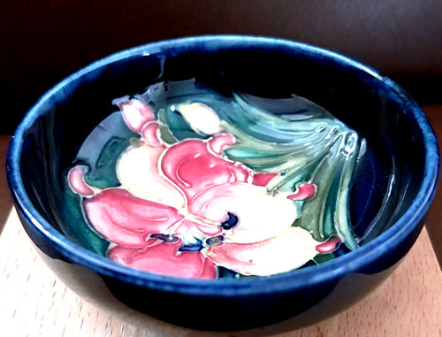 Moorcroft clematis trinket - moorcroft,
