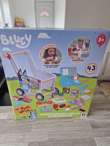 Bluey wooden toy shopping - bluey,