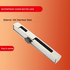 String External Motor Lock Outboard Motor Lock with 2 Keys Stainless Steel NEW