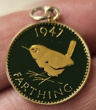 1947 Farthing Coin Pendant