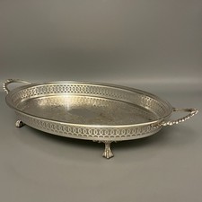 Vintage Silver Plated Footed