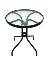 Round Glass Garden Table
