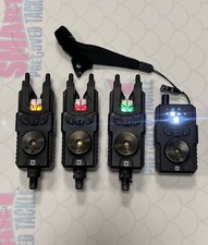 prologic custom smx mkII carp fishing bite alarms x 3 with receiver