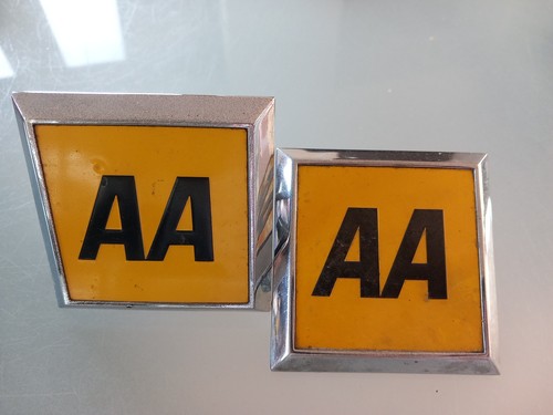 Old badges with fittings - old,