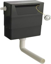 Hudson Reed XTY006 Black Universal Access Dual Flush Concealed Cistern