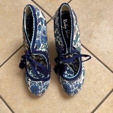 Ladies Ruby Shoo Blue Floral