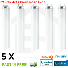 5X T8 36W 4Ft Fluorescent Tube