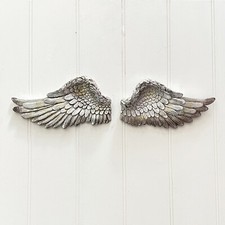 Silver Angel Wings Wall Art