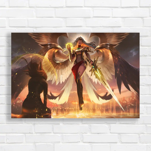 Radiant angel guardian - angel, canvas