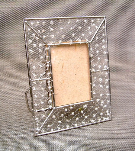 Wire beaded photo picture - beaded,